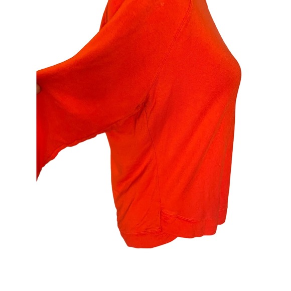 Athleta Womens Relaxed Fit Mindset Sweatshirt Long Sleeve Size M Orange - Picture 5 of 8